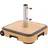 Doppler Rollsockel 50 kg Beton/Aluminium 51 x 16 x 51 cm Braun
