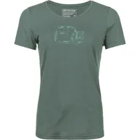 Ortovox Cool Tec Leaf Logo T-Shirt Damen arctic grey-S