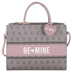 Be Mine Kurzgriff Tasche Campain Bag Rosie grey/rose