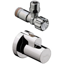 Hansgrohe Eckventil mit Abdeckung, Brushed Nickel