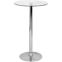 AMSTYLE Stehtisch rund 60,0 x 60,0 x 105,0 cm Silber