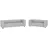 S-Style Polstergarnitur Cord 3-Sitzer + 2-Sitzer Grau
