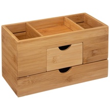 5five simply smart 5five - organizer mit 2 schubladen und 3 fächern aus bambus