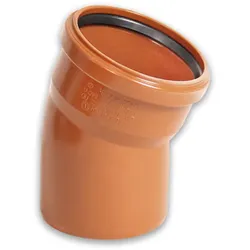 Kanalrohrsystem KG-Bogen, Winkel 15° (Ausführung: DN 250)