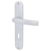 Alpertec BB-Langschildgarnitur Vanda Aluminium Silber