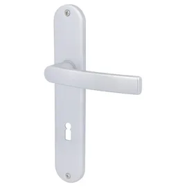 Alpertec BB-Langschildgarnitur Vanda Aluminium Silber