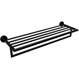 Brillantbad BARK Handtuchablage Messing Schwarz 265x550x120 mm für Bad & WC >> zum Bohren
