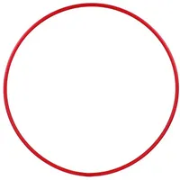 hoopomania Hula Hoop Rohling 16mm [80cm - rot] Hula Hoop Ring aus HDPE und einfarbig