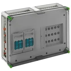 Spelsberg 04750284 Kombi-Reiter-Gehäuse, Schutzart IP65, Schlagfestigkeit IK08, Schutzklasse II, Bemessungsspannung 400V AC, halogenfrei GST