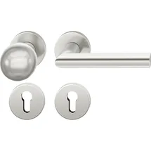 N/H Wechselgarnitur 12 1076 ASL auf Rosette PZ Silber Eloxiert