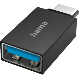 Hama USB-C auf USB-A Adapter Schwarz