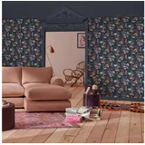 Cath Kidston Vliestapete Painted Kingdom Navy 55 cm x 10 m 10 m2 blau 1