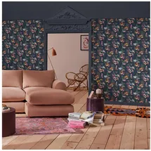 Cath Kidston Vliestapete Painted Kingdom Navy 55 cm x 10 m 10 m2 blau 1