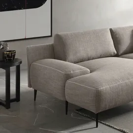 Designwerk Eckcouch Polyester 3-Sitzer Beige