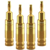 Clicktronic Bananen-stecker, Premium-adapter Bananen-stecker 6,0 mm2