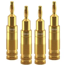 Clicktronic Bananen-stecker, Premium-adapter Bananen-stecker 6,0 mm2