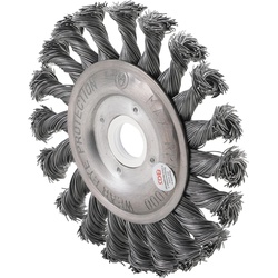 BGS 3985 Scheibenbürste Zopfrundbürste  Ø115mm Aufnahme Ø22,2mm Stahl