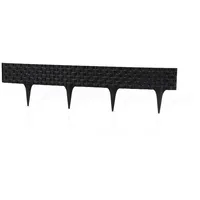Noor Rasenkante Palisade in Rattan Optik 3er Set 2,46m