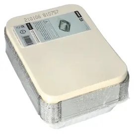 Papstar 14513, Aluschalen, Aluminium, silber, 21,4 x 15 x 4 cm