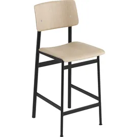 Muuto Hocker Eiche 65 x 65 x 65 cm Natur/Schwarz