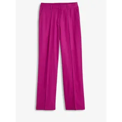bonprix Highwaist-Bundfaltenhose mit Leinen, lila, 44