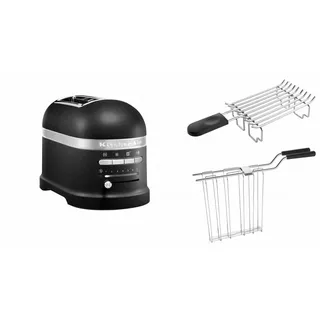 KitchenAid Artisan Toaster 5KMT2204 EBK inkl. Brötchenaufsatz gusseisen schwarz