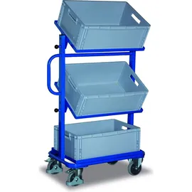 VARIOfit Eurokastenwagen Stahl 610 x 410 mm Enzianblau