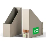 Leitz Puro Stehsammler 100% Recyclingkarton, 2er-Pack, Beige,