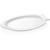 WAS Germany - Fischteller Set 6-teilig, 37,5 x 25 cm, Porzellan