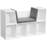 KADIMA DESIGN Schuhbank, Weiß, Textil, 102x62x30 cm, Garderobe, Garderobenbänke, Schuhbänke