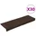 vidaXL Stufenmatten Selbstklebend 30 Stk. 65x21x4 cm Braun Rechteckiger Rand