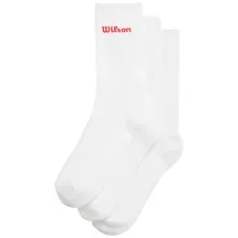 Wilson Crew Logo Socken 3 Paare Weiß 43-46