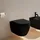 Evineo ineo5 mit WC-Sitz Schwarz matt