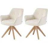 Dubi Möbel Esszimmerstuhl, Creme, Textil, 61x82x62 cm, Esszimmer, Stühle, Esszimmerstühle, Vierfußstühle