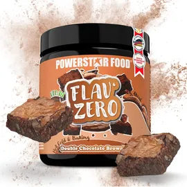 Powerstar Food FLAV ZERO Geschmackspulver - 250g DoseDouble Chocolate Brownie