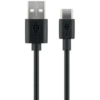 goobay USB-A auf USB-C 2 m Schwarz