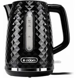 eldom C280 Wasserkocher | 1,7 Liter Kapazität | Retro Teekocher mit 2200W Leistung | 360°-Sockel | Wasserstandsanzeige | herausnehmbarer Kalkfilter | Weiß (Schwarz)