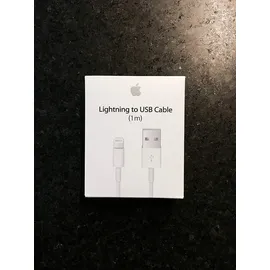 Apple Lightning auf USB Kabel Lightning Stecker auf USB Typ A Stecker 1.00 m weiß (Kabel & Adapter)