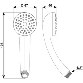 CORNAT "Amarela" Handbrause