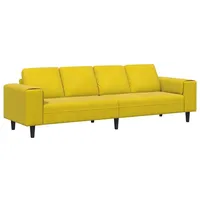 VidaXL Sofa Set Gelb Samt, vidaXL