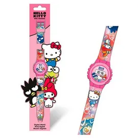 HELLO KITTY Friends Digitaluhr pink