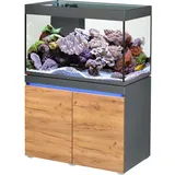 Eheim Incpiria 330 Aquariumkombination mit Förderpumpe und beleuchtbarem Unterschrank Graphit/Eiche