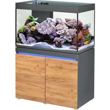 Eheim Incpiria 330 Aquariumkombination mit Förderpumpe und beleuchtbarem Unterschrank Graphit/Eiche