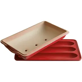 Emile Henry Brotbackform Baguette 39 x 24 cm