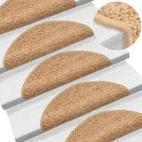 vidaXL Stufenmatte 56 x 17 cm Beige