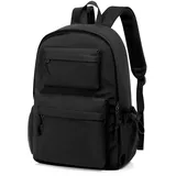 WEPLAN Schulrucksack Mädchen Jungen Rucksack Schule Teenager,Wasserdicht Rucksack School Bag,Schulranzen Laptop Rucksack Damen,Schultasche Travel Backpack Daypacks für Uni Schule Reise,J1-Schwarz