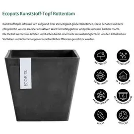 ecopot Rotterdam 20 x 20 x 17,5 cm Dunkelgrau