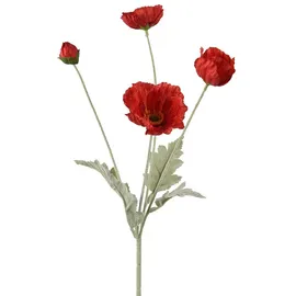 Decoris Kunstblume POPPY (LBH 14x7x63 cm) - LBH 14x7x63 cm