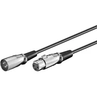 Microconnect Audio-Kabel 10 m XLR (3-pin) Schwarz