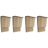 vidaXL Fledermaushäuser 4 Stk. 22 x 12 x 34 cm Holz
